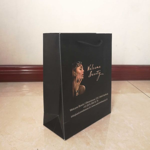 custom paper bags with colorful logo 500pcs cosmetics boutique gift bags accessories event giveaways luxury packaging tote bag
custom paper bags with colorful logo 500pcs cosmetics boutique gift bags accessories event giveaways luxury packaging tote bag