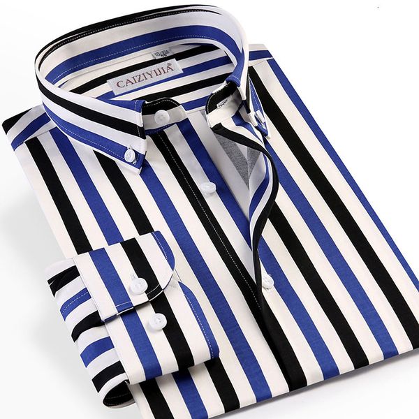 men's dress shirts multi color striped button-down business casual men long sleeve 97% cotton breathable office formal, White;black
men's dress shirts multi color striped button-down business casual men long sleeve 97% cotton breathable office formal, White;black