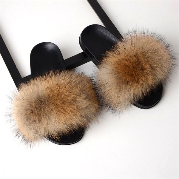 women new fashion real fox hair slippers flip flops summer women slippers beach shoes slides non slip shoes women furry slippers, Black
women new fashion real fox hair slippers flip flops summer women slippers beach shoes slides non slip shoes women furry slippers, Black