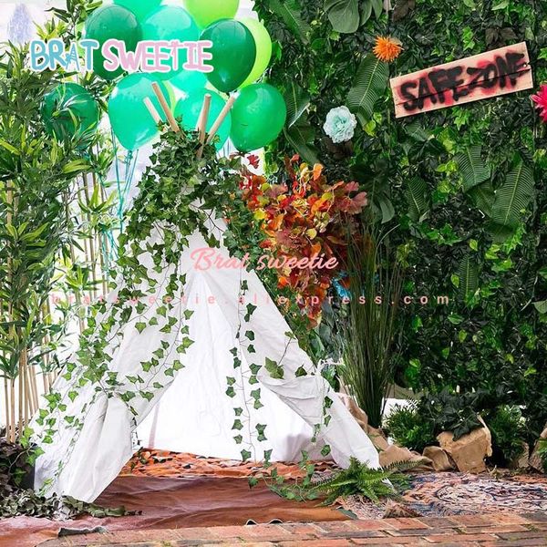 12pcs/lot artificial leaves fake plants hanging ivy vine leaf garland jungle hawaiian wedding decorations party backdrops
12pcs/lot artificial leaves fake plants hanging ivy vine leaf garland jungle hawaiian wedding decorations party backdrops