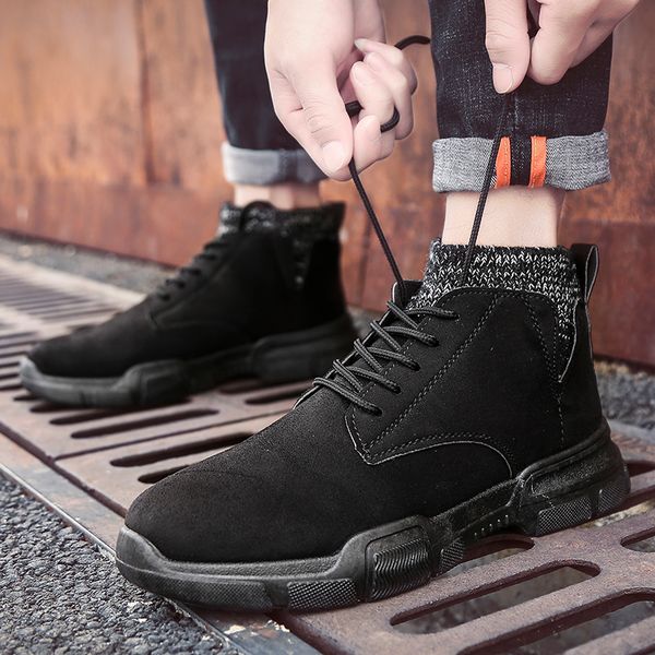 men women casual shoes sport breathable ankle boots sneakers leather decoration dr trend trainers shoes drive zapatillas hombre, Black
men women casual shoes sport breathable ankle boots sneakers leather decoration dr trend trainers shoes drive zapatillas hombre, Black