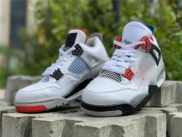 authentic air 4 what the men og logo basketball shoes white cement fire red military blue mix man retro sports sneakers ci1184-146 with box
authentic air 4 what the men og logo basketball shoes white cement fire red military blue mix man retro sports sneakers ci1184-146 with box