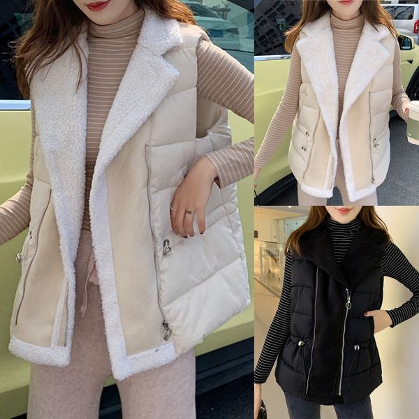 2019 warm autumn winter casual outwear womens faux fur cardigan zipperpocket fluffly vintage shaggy vest jacket coat @9, Black;white
2019 warm autumn winter casual outwear womens faux fur cardigan zipperpocket fluffly vintage shaggy vest jacket coat @9, Black;white