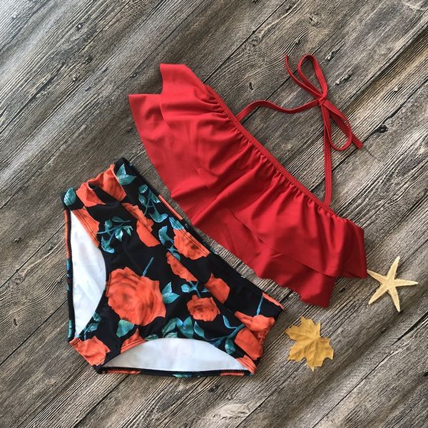 2019 multicolor women's split flounces 2019 multicolor bikini women's bikini split swimsuit flounces swimsuit, White;black
2019 multicolor women's split flounces 2019 multicolor bikini women's bikini split swimsuit flounces swimsuit, White;black