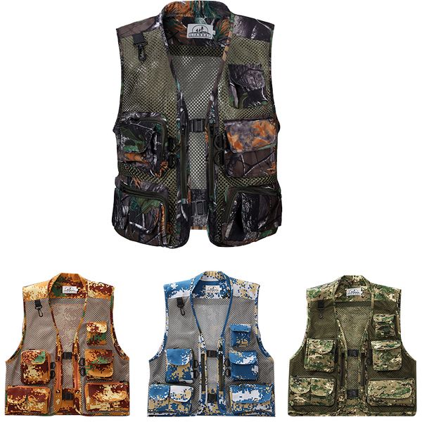 men's outdoor sports fishing vest pgraphy fishing jacket multi pocket zipper loose mesh clothing chaleco de pesca, Gray;blue
men's outdoor sports fishing vest pgraphy fishing jacket multi pocket zipper loose mesh clothing chaleco de pesca, Gray;blue