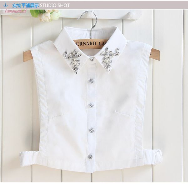 pearls embroidery accessories half saving vest cap sleeve fake collar shirt female cotton nail bead vintage chiffon spear ladies fashion, White
pearls embroidery accessories half saving vest cap sleeve fake collar shirt female cotton nail bead vintage chiffon spear ladies fashion, White