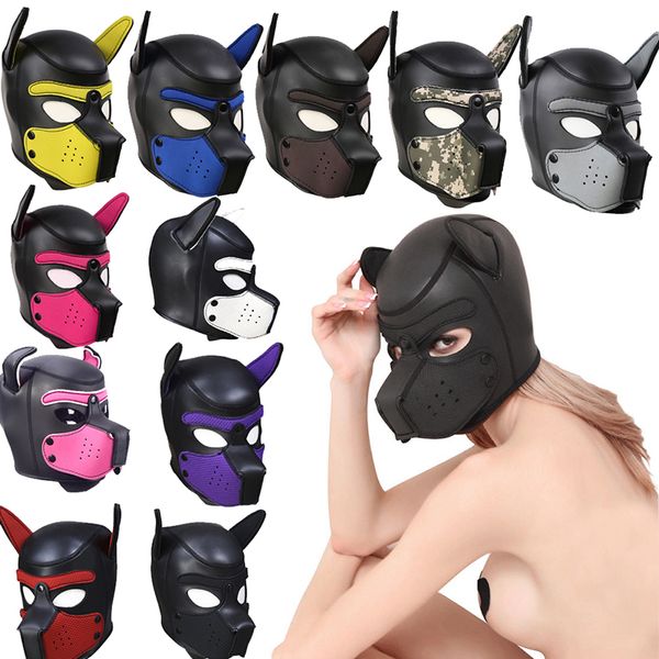 party masks pup puppy play dog hood mask padded latex rubber role play cosplay full head+ears halloween mask toy for couples
party masks pup puppy play dog hood mask padded latex rubber role play cosplay full head+ears halloween mask toy for couples