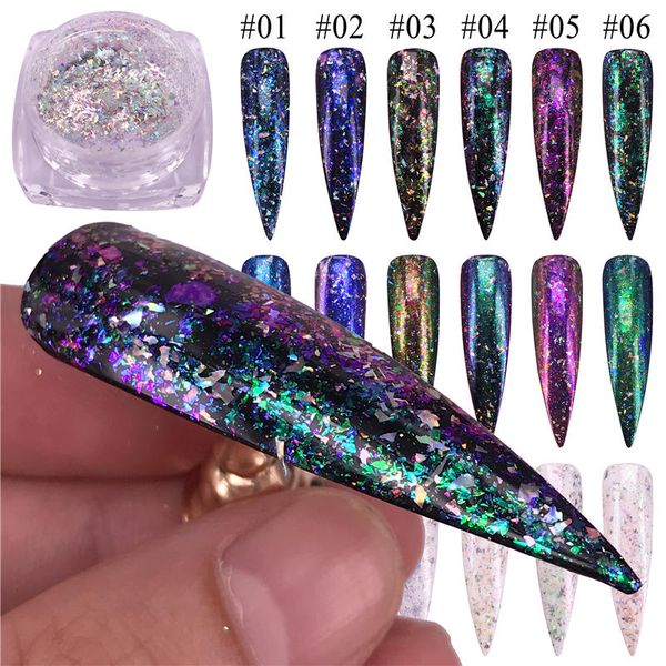 1 box holographic unicorn shiny nail sequins 3d sparkly acrylic gel diy chameleon paillette nail glitter diy manicure decoration, Silver;gold
1 box holographic unicorn shiny nail sequins 3d sparkly acrylic gel diy chameleon paillette nail glitter diy manicure decoration, Silver;gold