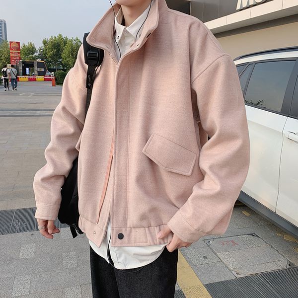 men's jacket new fall 2019 slim solid color large pocket long sleeve jacket with loose casual stand collar youth men's wear, Black;brown
men's jacket new fall 2019 slim solid color large pocket long sleeve jacket with loose casual stand collar youth men's wear, Black;brown