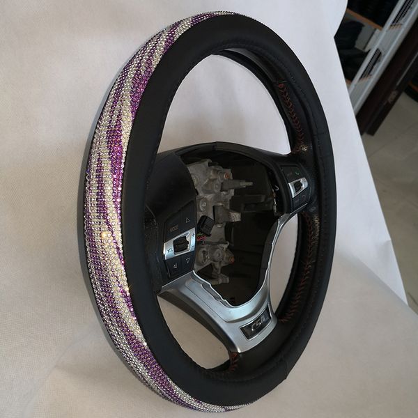 rhinestone leather steering wheel cover car set fashion four seasons crystal cover auto car interior universal full handle
rhinestone leather steering wheel cover car set fashion four seasons crystal cover auto car interior universal full handle