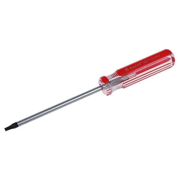 red clear plastic handle t15 security torx screwdriver tool