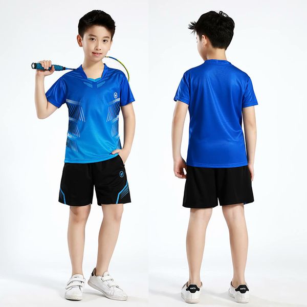 2019 new style children badminton clothing set men and women-children sports jersey customizable jersey, Blue;black
2019 new style children badminton clothing set men and women-children sports jersey customizable jersey, Blue;black