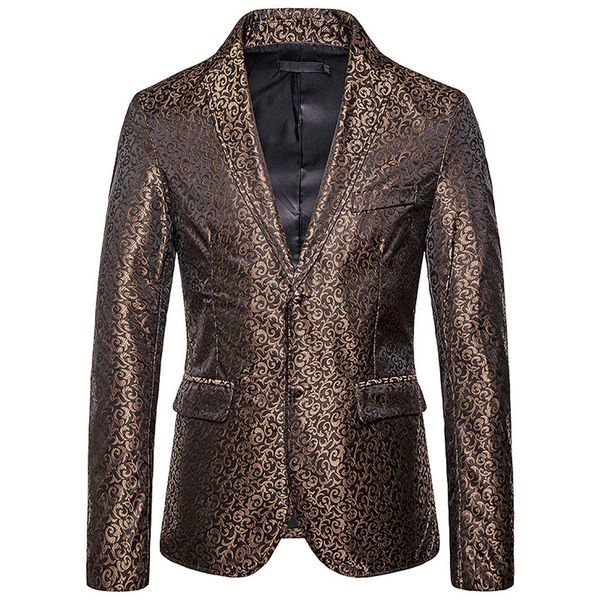 blazer masculino slim fit men's autumn winter casual gold print button jacket long sleeve coat men jacket outerwear coat, White;black
blazer masculino slim fit men's autumn winter casual gold print button jacket long sleeve coat men jacket outerwear coat, White;black