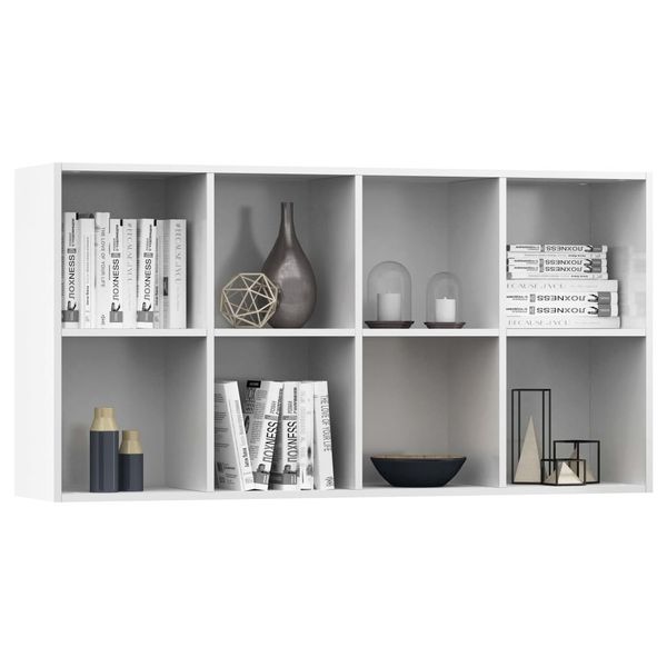 glossy white bookcase / sideboard 66x30x130 cm in chipboard living room furniture
glossy white bookcase / sideboard 66x30x130 cm in chipboard living room furniture