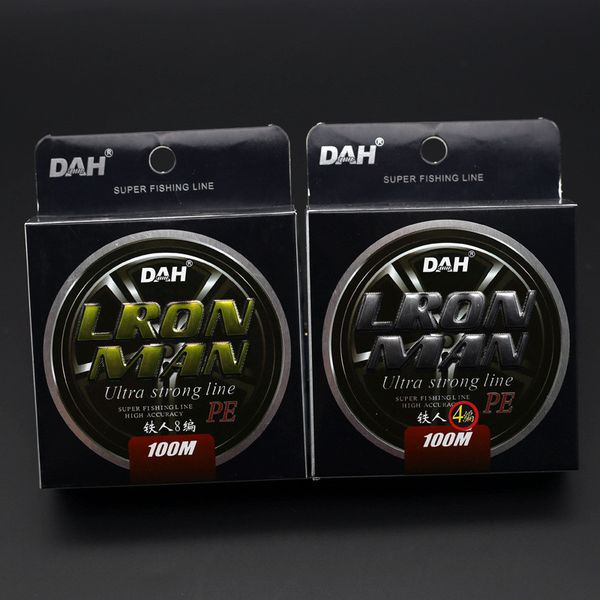 super strong multifilament pe braid 4 and 8 strands saltwater fish wire 100m fishing line for sea fishing 2color tackle 
super strong multifilament pe braid 4 and 8 strands saltwater fish wire 100m fishing line for sea fishing 2color tackle