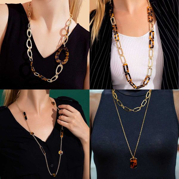new design leopard acetate long necklance geometric gold chunky link chain pendant necklace big choker korea fashion accessories, Silver
new design leopard acetate long necklance geometric gold chunky link chain pendant necklace big choker korea fashion accessories, Silver