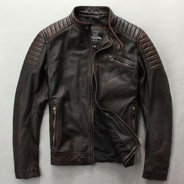 men's fashionable slim fit genuine leather jacket brown black david buckham style leather jacket men cow skin motorcycle jackets
men's fashionable slim fit genuine leather jacket brown black david buckham style leather jacket men cow skin motorcycle jackets