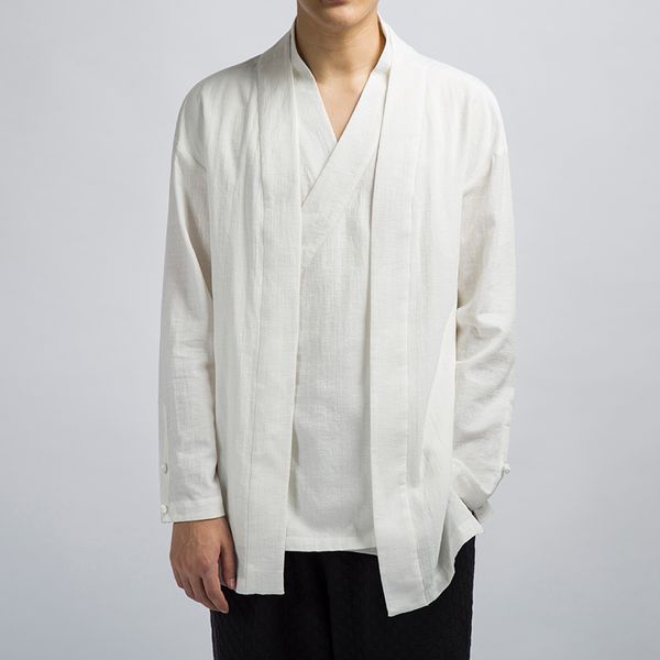 shanbao original chinese style brand cotton and linen jacket 2018 autumn fashion v-neck tang suit men's loose linen hanfu, Black;brown
shanbao original chinese style brand cotton and linen jacket 2018 autumn fashion v-neck tang suit men's loose linen hanfu, Black;brown