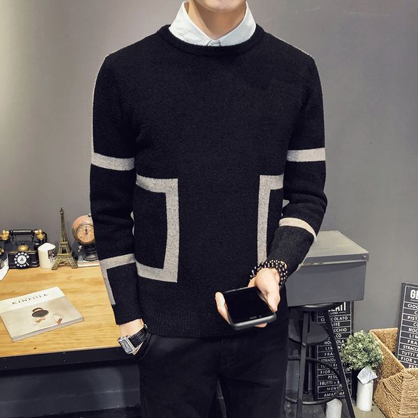 korean men fashion clothing male round neck long sleeve knitting stripe sweater pullover sweater men blusa masculina noel kazak, White;black
korean men fashion clothing male round neck long sleeve knitting stripe sweater pullover sweater men blusa masculina noel kazak, White;black