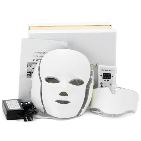 7 color led light therapy face beauty machine led facial neck mask with microcurrent for skin whitening device dhl ent 
7 color led light therapy face beauty machine led facial neck mask with microcurrent for skin whitening device dhl ent