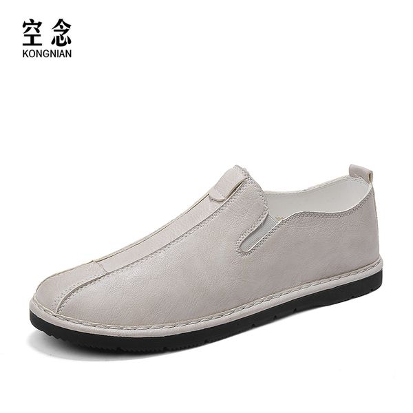 kongnian men's shoes leather shoes loafers flat men's usually wear fashionable white for, Black
kongnian men's shoes leather shoes loafers flat men's usually wear fashionable white for, Black