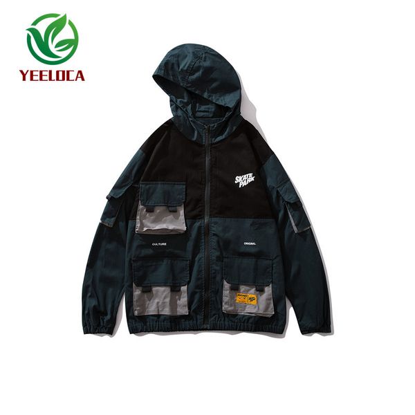 2019 autumn men's jacket brand design multi-pocket tactical coat hip-hop fashion youth trench coat, Tan;black
2019 autumn men's jacket brand design multi-pocket tactical coat hip-hop fashion youth trench coat, Tan;black