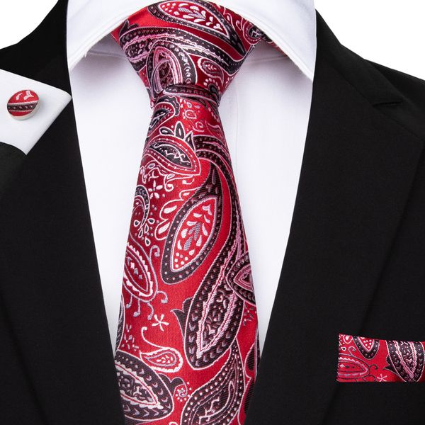 dibangu red black white paisley mens ties pocket square cufflinks set silk tie for men formal wedding as gift for men mj-1552, Blue;purple
dibangu red black white paisley mens ties pocket square cufflinks set silk tie for men formal wedding as gift for men mj-1552, Blue;purple