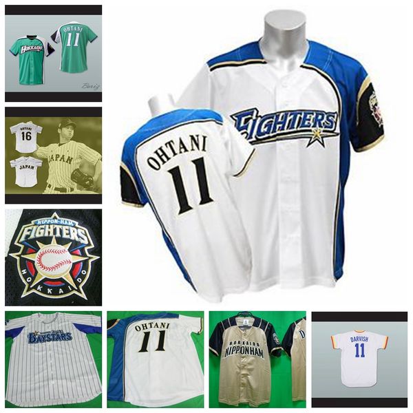 CUSTOM 2011 Hokkaido Nippon Ham Fighters Jersey Darvish Shohei Ohtani 16 Japan Samurai Black Pinstriped free ship Baseball Jerseys
CUSTOM 2011 Hokkaido Nippon Ham Fighters Jersey Darvish Shohei Ohtani 16 Japan Samurai Black Pinstriped free ship Baseball Jerseys