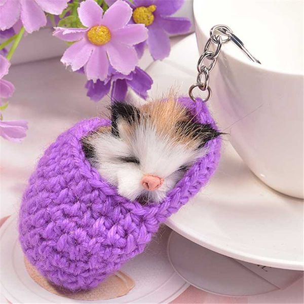 creative fashion key ring 2020 cute sleeping cat key chains for women girls handmade woven shoes faux car animal, Silver
creative fashion key ring 2020 cute sleeping cat key chains for women girls handmade woven shoes faux car animal, Silver