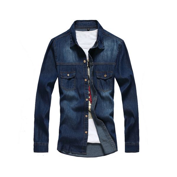 men's casual shirts nice fashion denim men cotton shirt mens camisas masculina long sleeve slim fit navy blue jeans male 3xl 51, White;black
men's casual shirts nice fashion denim men cotton shirt mens camisas masculina long sleeve slim fit navy blue jeans male 3xl 51, White;black