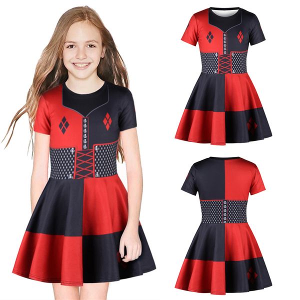 summer girls dresses 2 designs harley quinn 3d printed kids girls party cosplay dresses princess dress kids designer clothes girls jy47, Red;yellow
summer girls dresses 2 designs harley quinn 3d printed kids girls party cosplay dresses princess dress kids designer clothes girls jy47, Red;yellow