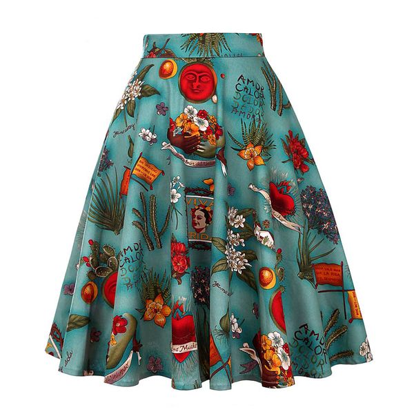 wipalo spring summer women skirts floral print high waist vintage skirts 50s swing retro skater casual skirt green faldas mujer, Black
wipalo spring summer women skirts floral print high waist vintage skirts 50s swing retro skater casual skirt green faldas mujer, Black