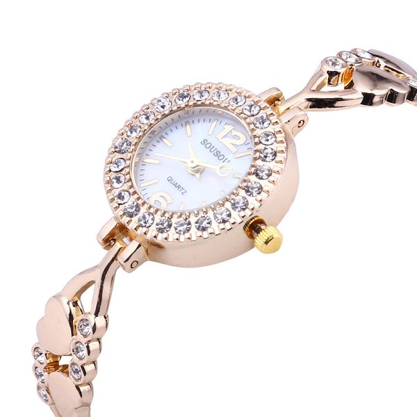 summer blossom bracelet watches women crystal wristwatches clock women's fashion casual quartz watch mujer 520, Slivery;brown
summer blossom bracelet watches women crystal wristwatches clock women's fashion casual quartz watch mujer 520, Slivery;brown