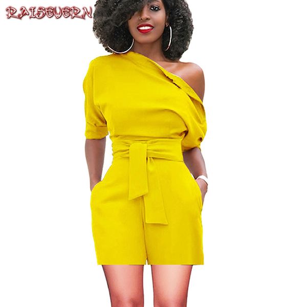 raisevern 2018 spring woman sportwear overall one shoulder slash neck women playsuit elegant female solid fitness clothing, Black;white
raisevern 2018 spring woman sportwear overall one shoulder slash neck women playsuit elegant female solid fitness clothing, Black;white