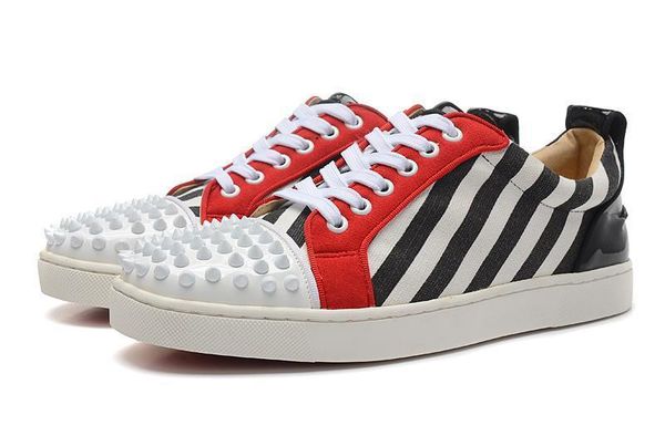new fashion low spikes toe red bottom shoes for mens women designer patchwork 9 color leisure footwear party shoes drop shipping c14, Black
new fashion low spikes toe red bottom shoes for mens women designer patchwork 9 color leisure footwear party shoes drop shipping c14, Black