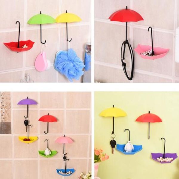3pcs new multifunction umbrella shaped key hanger rack home decorative holder wall hooks for kitchen bathroom accessories gadget
3pcs new multifunction umbrella shaped key hanger rack home decorative holder wall hooks for kitchen bathroom accessories gadget