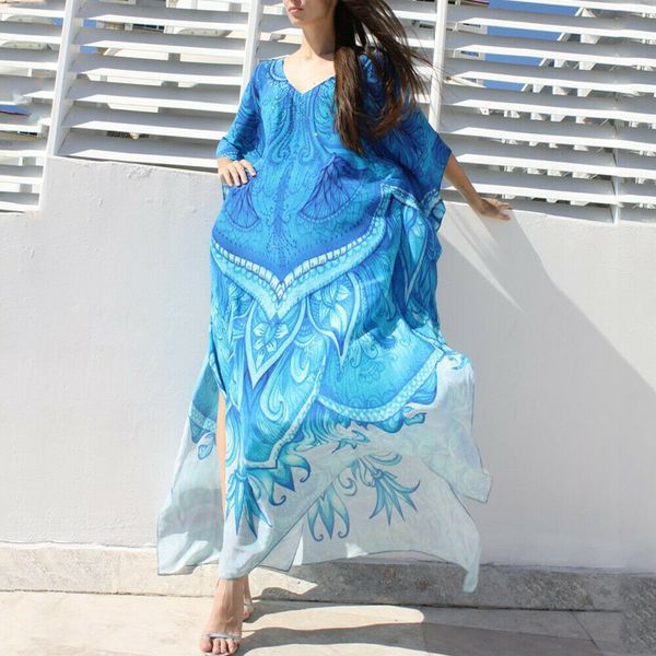 women casual bikini cover up swimwear loose beachwear sundress baggy tunic kimono boho sarong kaftan sun dress, Blue;gray
women casual bikini cover up swimwear loose beachwear sundress baggy tunic kimono boho sarong kaftan sun dress, Blue;gray