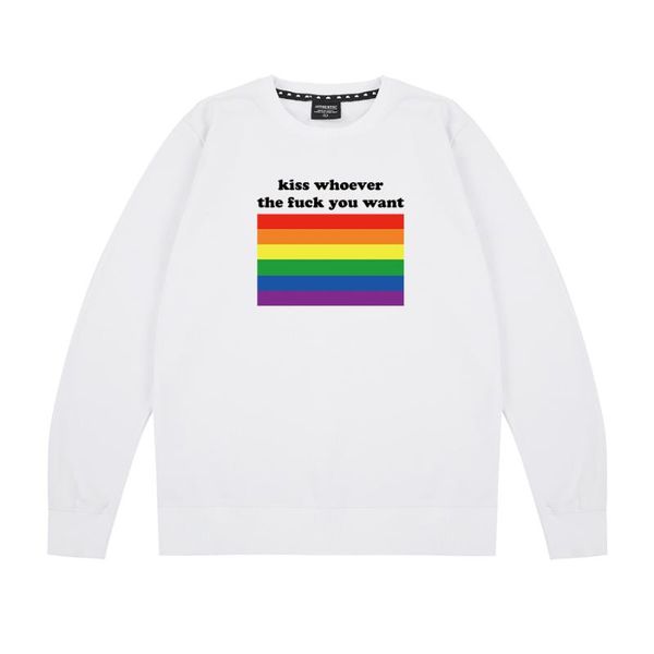 поцелуй кто вы хотите lgbt слогана gay pride лесбийской толстовки толстовки мужчин, женщина унисекса хлопка, Black
поцелуй кто вы хотите lgbt слогана gay pride лесбийской толстовки толстовки мужчин, женщина унисекса хлопка, Black