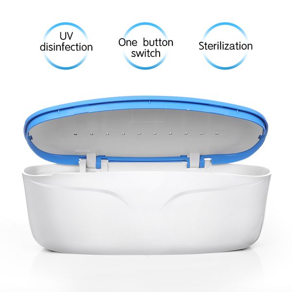 1 pc uv disinfection box eye shadow blush tweezers usb port sterilizer blue usb cable smart sensing sponge brush cleaner box, Silver
1 pc uv disinfection box eye shadow blush tweezers usb port sterilizer blue usb cable smart sensing sponge brush cleaner box, Silver