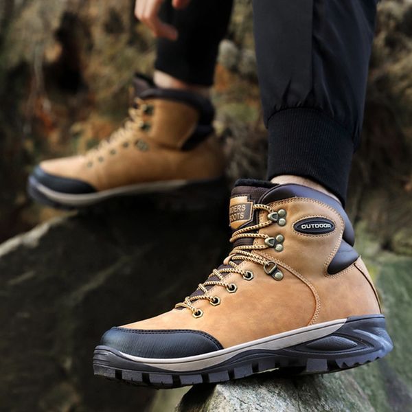 male lace up anti-slip booties british sneakers winter men boots pu outdoor snow ankle boots plus size 46 zapatos de hombre, Black
male lace up anti-slip booties british sneakers winter men boots pu outdoor snow ankle boots plus size 46 zapatos de hombre, Black