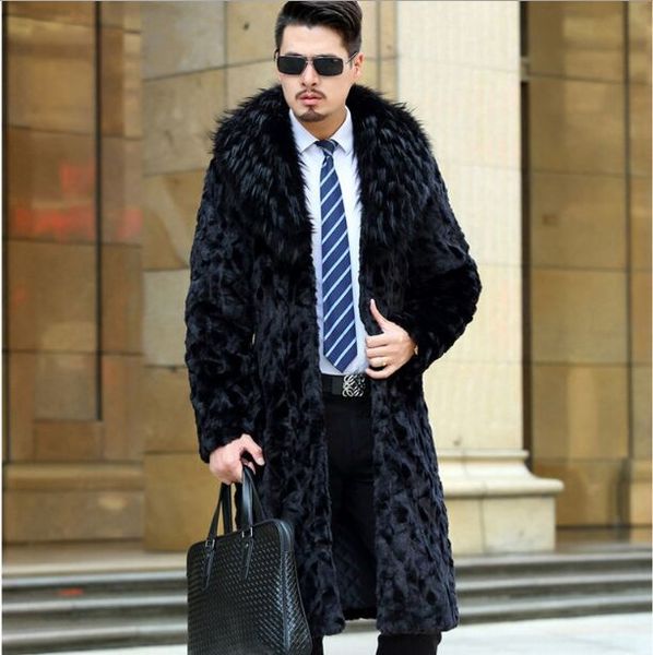 fluffy luxury long mens leather jacket 2020 winter business formal mens faux fur coats colete de couro full fur overcoat xl766, Black
fluffy luxury long mens leather jacket 2020 winter business formal mens faux fur coats colete de couro full fur overcoat xl766, Black