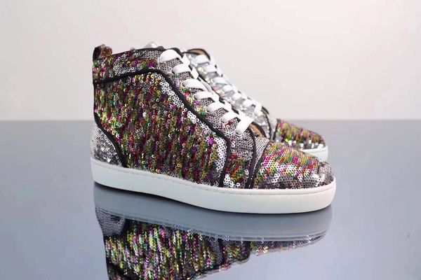 золотые шпильки, шипы черно-золотые бусины с красной подошвой кроссовки обувь женщины, мужчины brands отдых квартиры высокого top casual wal, Black 
золотые шпильки, шипы черно-золотые бусины с красной подошвой кроссовки обувь женщины, мужчины brands отдых квартиры высокого top casual wal, Black