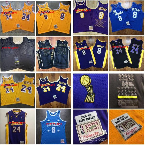 

2020 new authentic mitchell & ness los angeles lakers kobe bryant 60th 8 24 nba swingman basketball jerseys