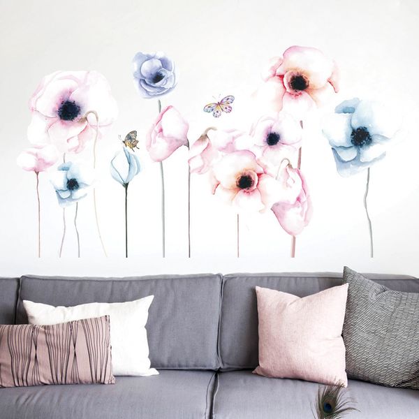 fresh and beautiful flowers wall stickers living room bedroom for home decoration mural art decals sofa background stickers
fresh and beautiful flowers wall stickers living room bedroom for home decoration mural art decals sofa background stickers