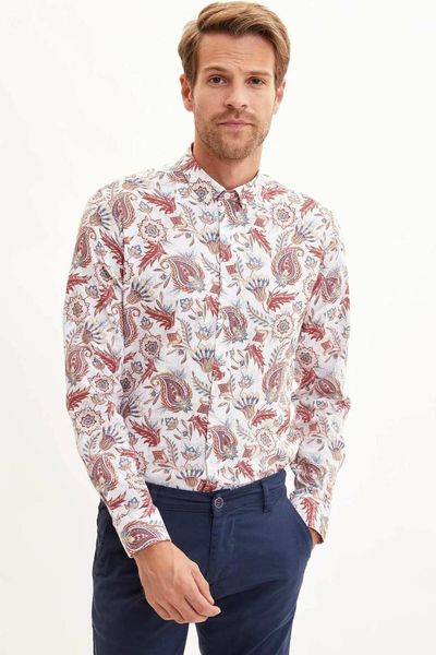 defacto man long sleeve shirt-m4172az19au, White;black