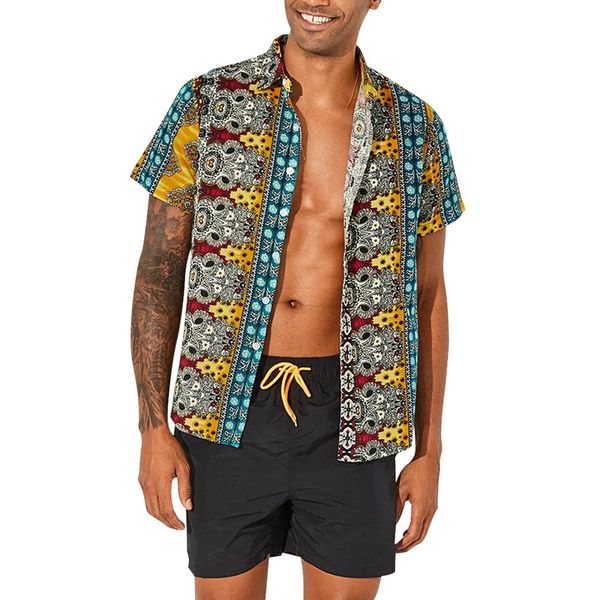 adisputent men retro beach shirt fashion floral print short sleeve casual button down ethnic style shirt vintage 2020 summer, White;black
adisputent men retro beach shirt fashion floral print short sleeve casual button down ethnic style shirt vintage 2020 summer, White;black