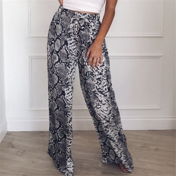womens leopard/snakeskin printed loose pants 2019 new ladies palazzo wide leg long pants elegant woman baggy casual trousers hot, Black;white
womens leopard/snakeskin printed loose pants 2019 new ladies palazzo wide leg long pants elegant woman baggy casual trousers hot, Black;white