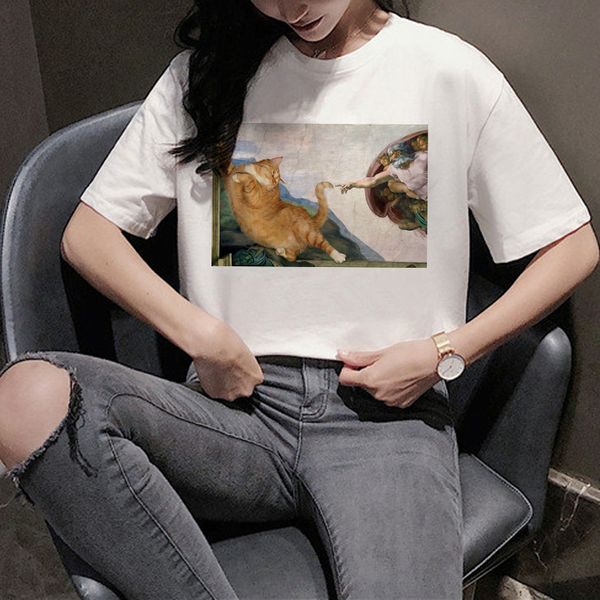 kawaii cat harajuku t shirt women funny cartoon ullzang t-shirt 90s graphic aesthetic tshirt korean style cute tees female, White
kawaii cat harajuku t shirt women funny cartoon ullzang t-shirt 90s graphic aesthetic tshirt korean style cute tees female, White