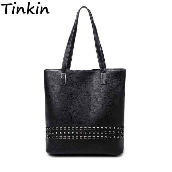 tinkin pu leather female handbag autumn bags large size women shoulder bag daily vintage women bag causal rivet bag
tinkin pu leather female handbag autumn bags large size women shoulder bag daily vintage women bag causal rivet bag