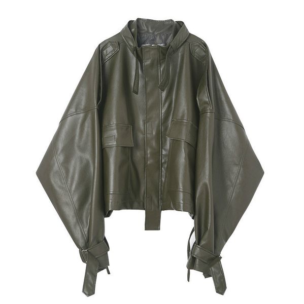 tvvovvin 2019 spring new retro leather large size long sleeve zipper big pocket jacket fashion men's jacket f439, Black
tvvovvin 2019 spring new retro leather large size long sleeve zipper big pocket jacket fashion men's jacket f439, Black